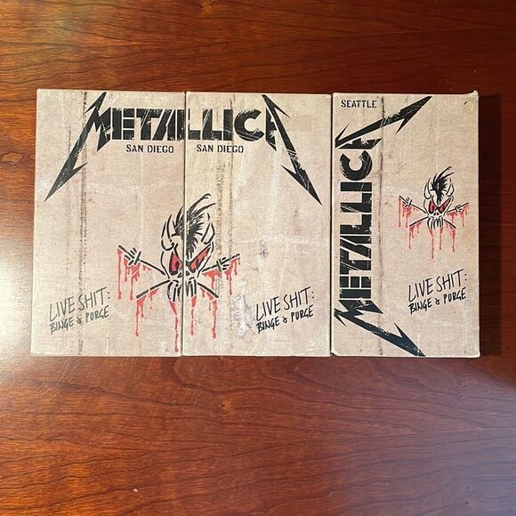 Metallica 1993 LIVE $HIT Binge & Purge Concert- VHS- Set-Vintage-Tour - Picture 1 of 3